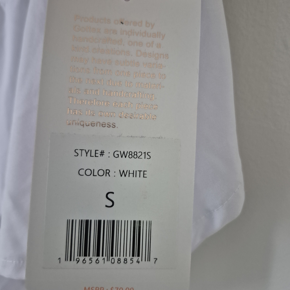 Gottex White Garment with Metallic Accents - Picture 4 of 10
